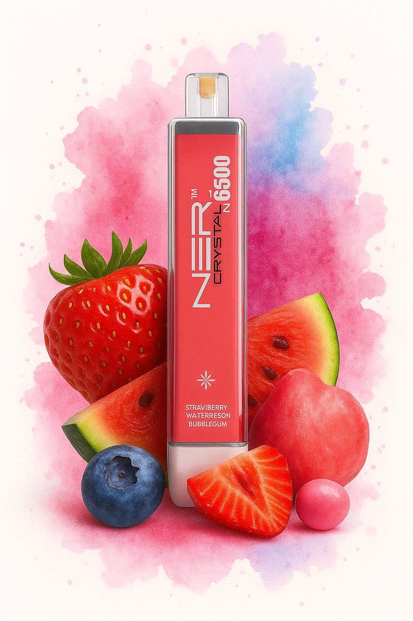 پاد شیشه‌ای برند NERD با دریچه هوا _  ۶۵۰۰ پاف